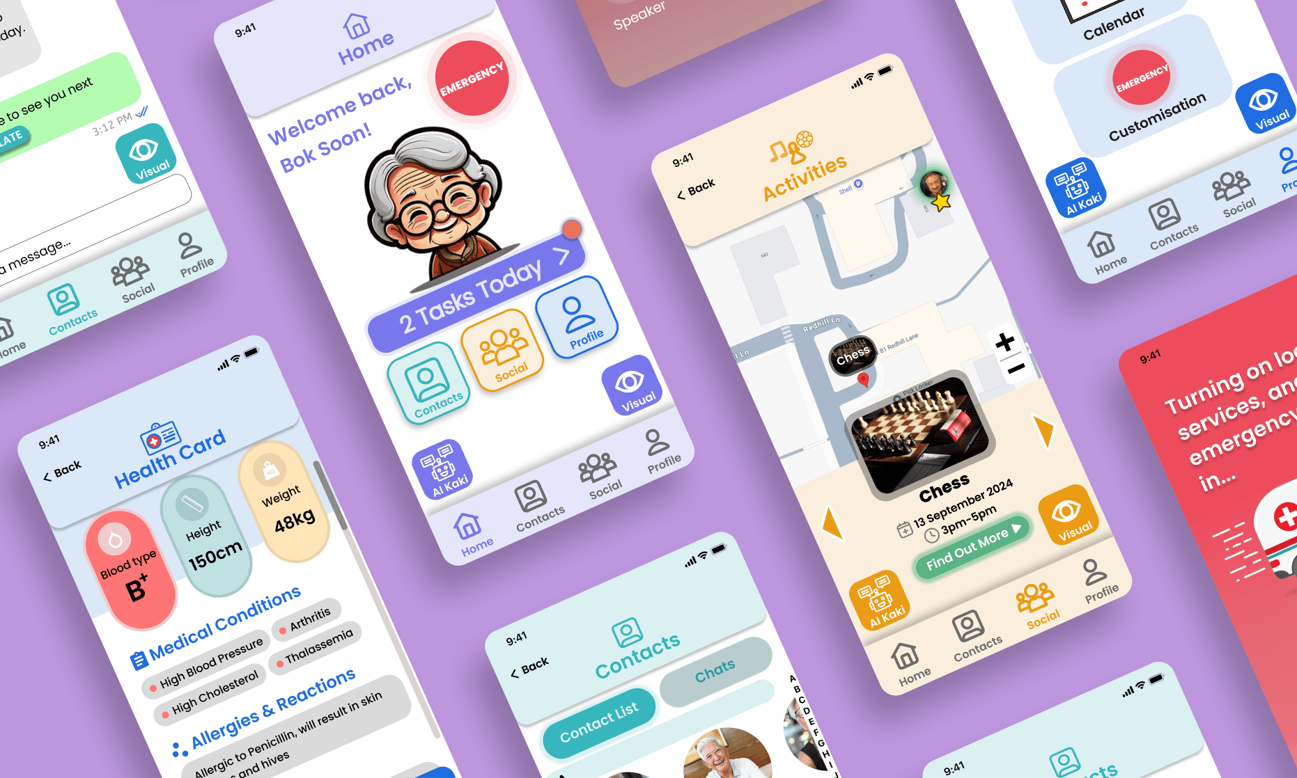 Reducing Social Isolation Among Elderly Singaporeans — mockup